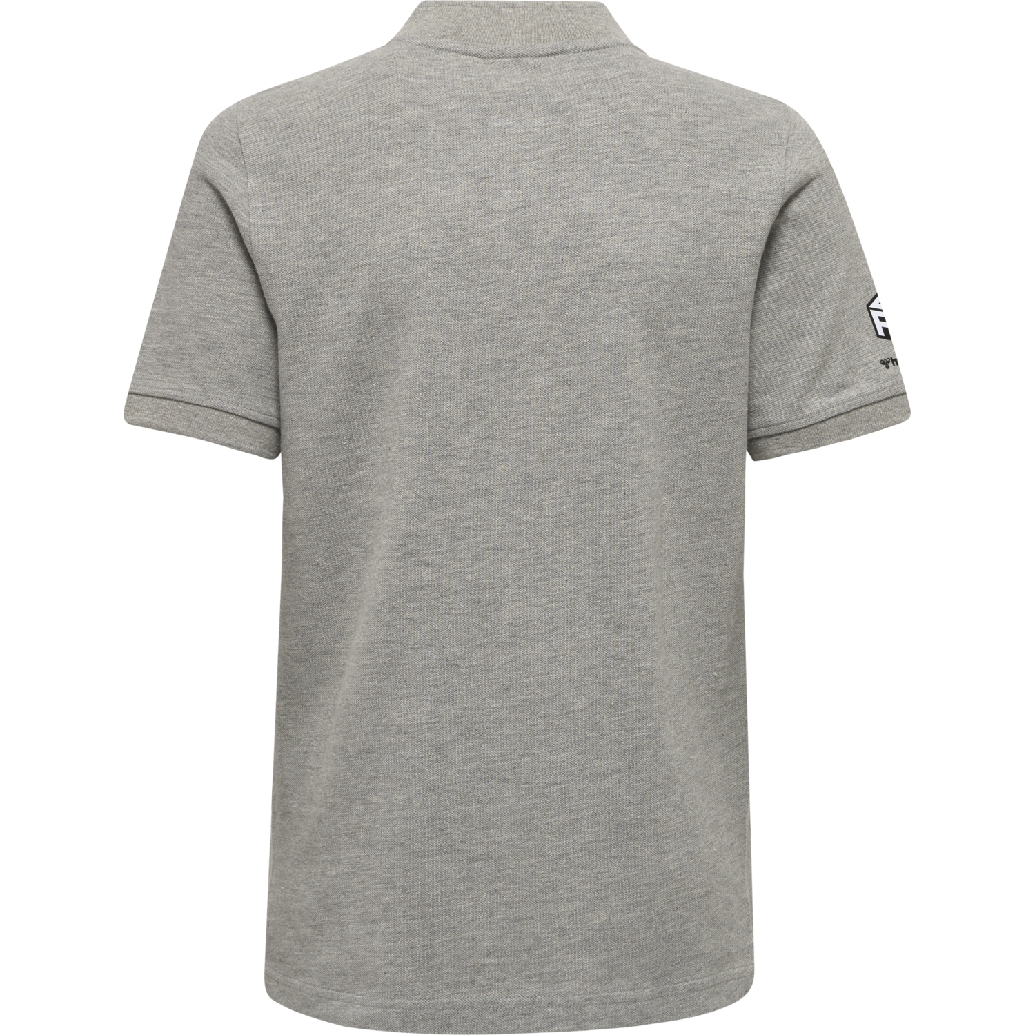 hmlMOVE GRID POLO KIDS, GREY MELANGE, packshot