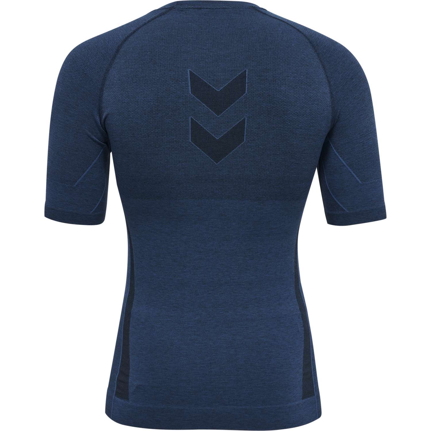 hmlTE MIKE SEAMLESS T-SHIRT, INSIGNIA BLUE/BLACK MELANGE, packshot