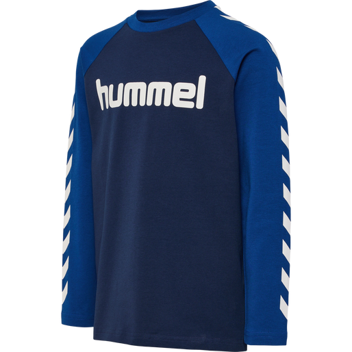 hmlBOYS T-SHIRT L/S, NAVY PEONY, packshot