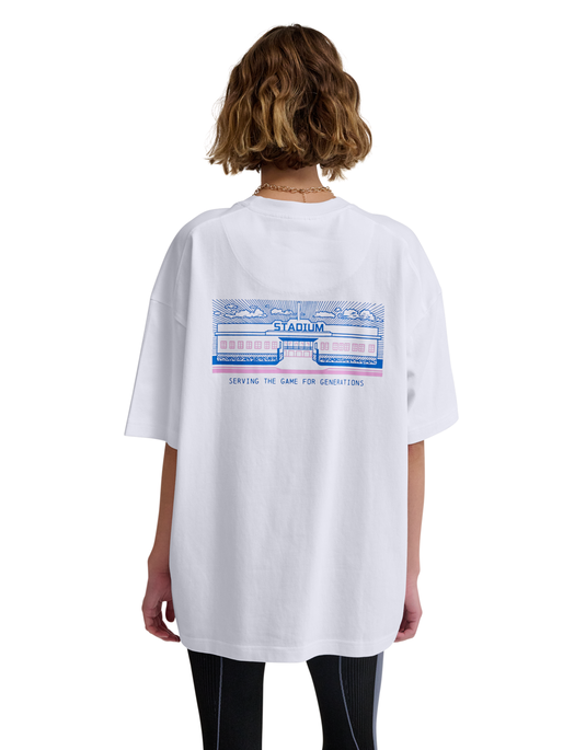 hmlLOOSE T-SHIRT S/S SW STADIUM, WHITE, model