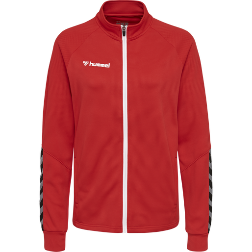 hmlAUTHENTIC WOMEN POLY ZIP JACKET, TRUE RED, packshot