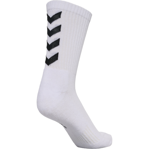 FUNDAMENTAL 3-PACK SOCK, WHITE, packshot