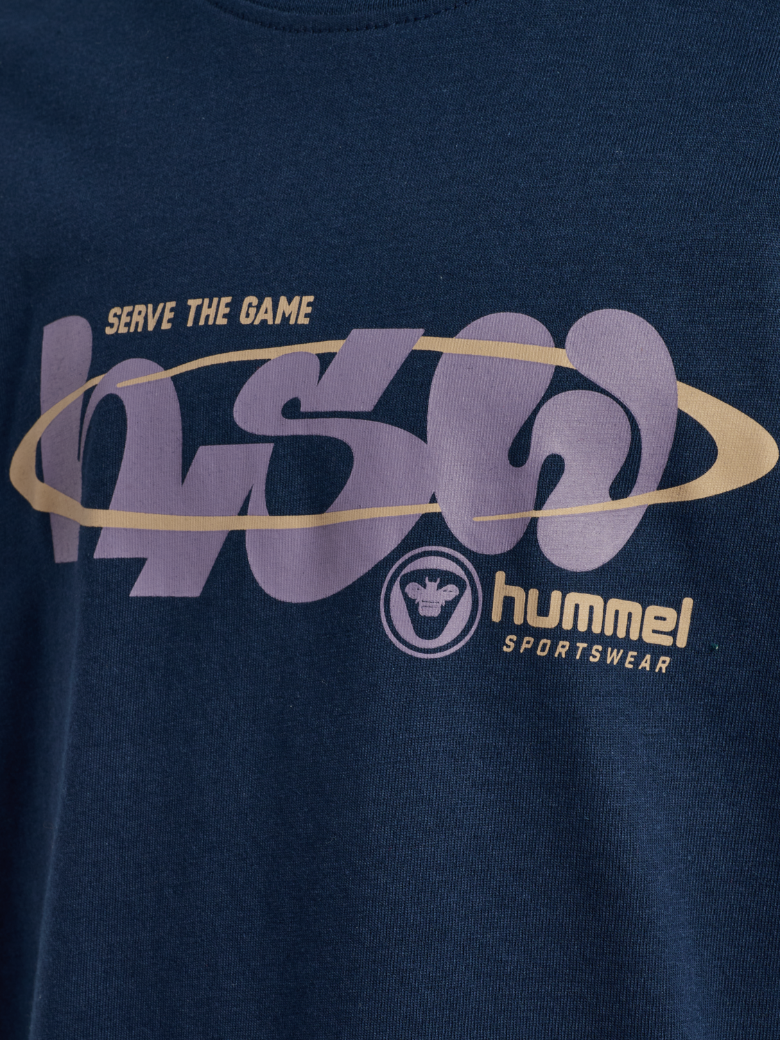 hmlJR LOOSE T-SHIRT S/S HS GRAPHIC, DRESS BLUES, packshot