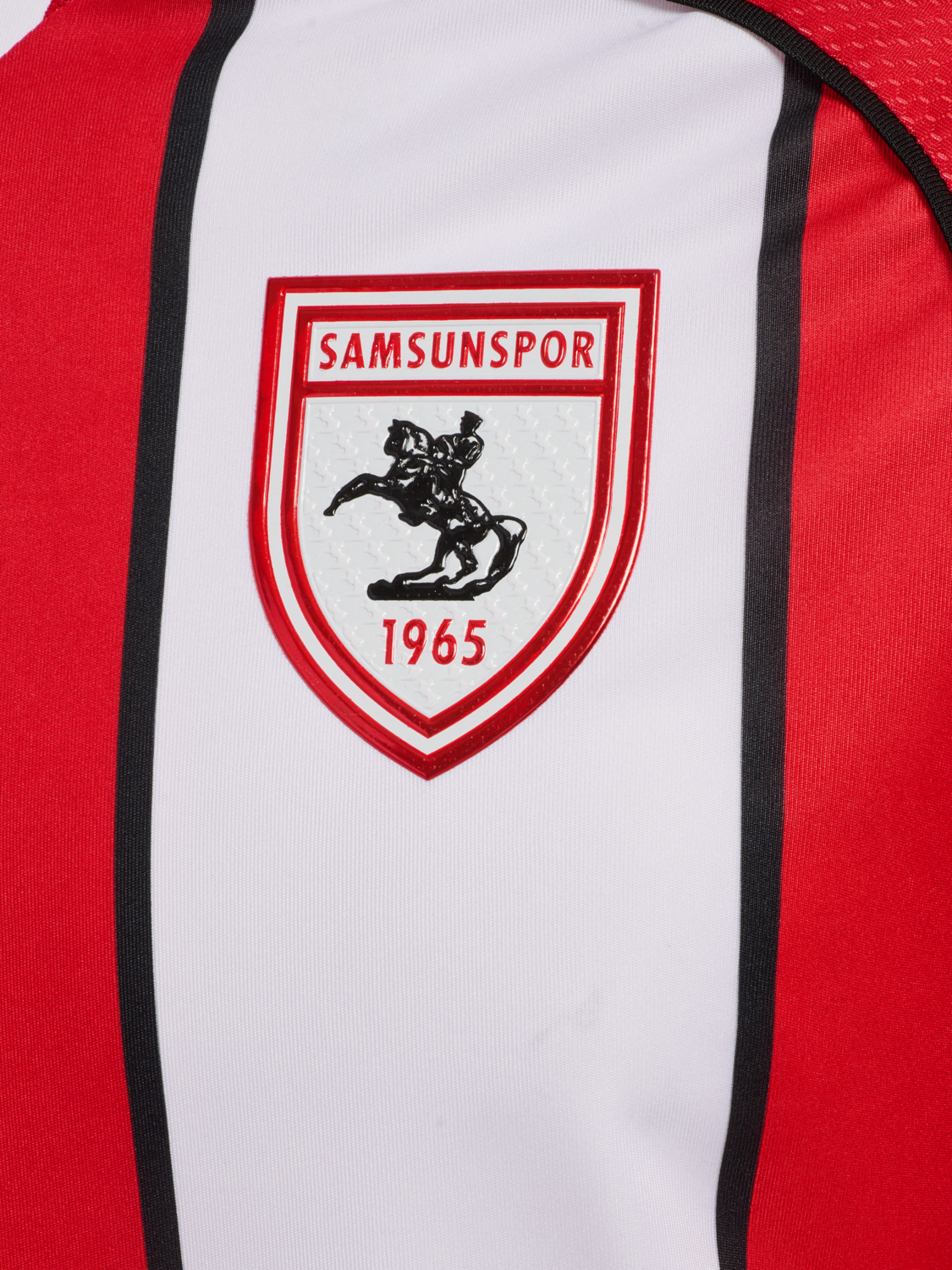 SAMSUNSPOR STRIPED JERSEY S/S 24/25, TRUE RED/WHITE, packshot