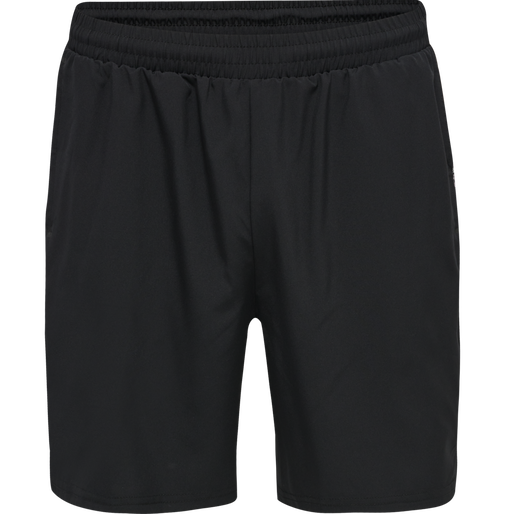 hmlMOVE GRID WOVEN SHORTS, BLACK, packshot