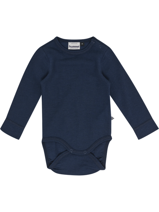hmlMINI WOOL RIB BODY L/S, DRESS BLUES, packshot