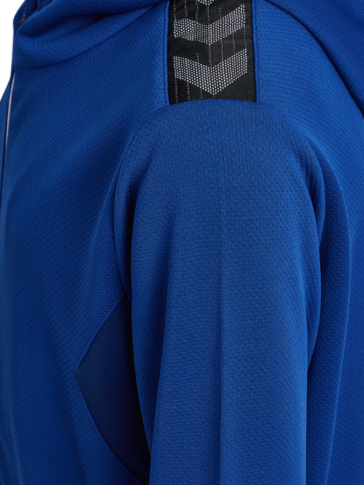 hmlAUTHENTIC PL ZIP HOODIE KIDS, TRUE BLUE, packshot