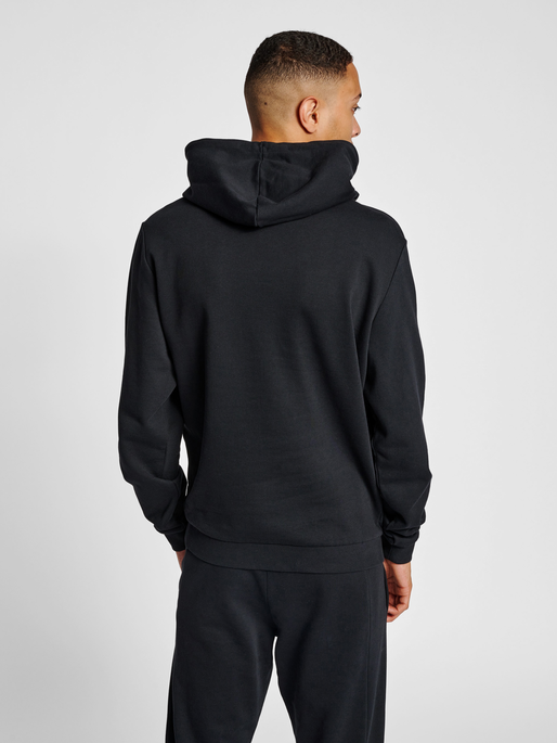 hmlLGC AUSTIN HOODIE, BLACK, model