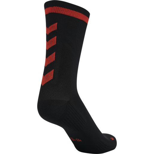 ELITE INDOOR SOCK LOW PA, BLACK/CHERRY TOMATO ELITE INDOOR SOCK LOW PA, BLACK/CHERRY TOMATO, packshot