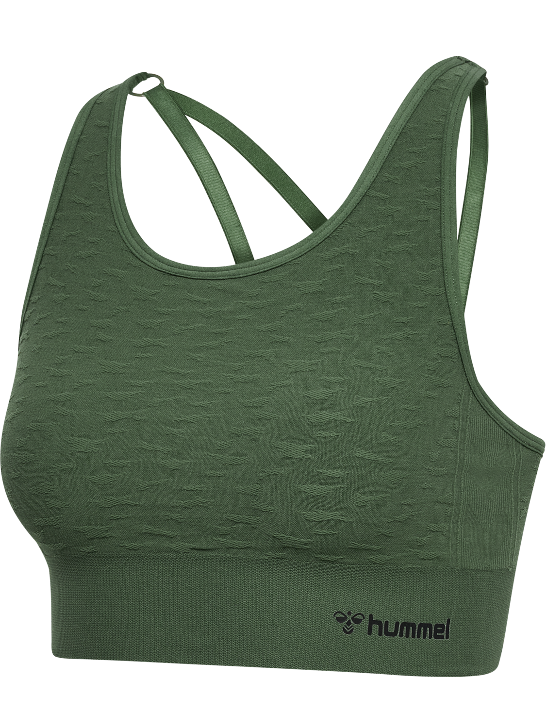 hmlMT FOCUS SEAMLESS SPORTS TOP, CLIMBING IVY, packshot