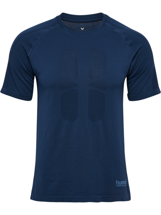 hmlHIIT SEAMLESS T-SHIRT S/S, DRESS BLUES hmlHIIT SEAMLESS T-SHIRT S/S, DRESS BLUES, packshot