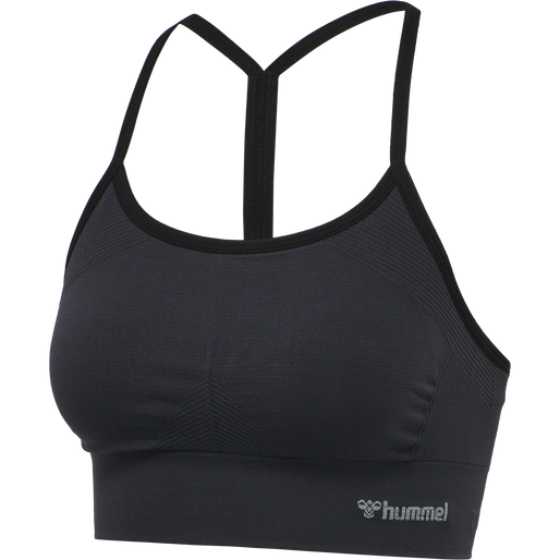 hmlTIFFY SEAMLESS SPORTS TOP, BLACK, packshot