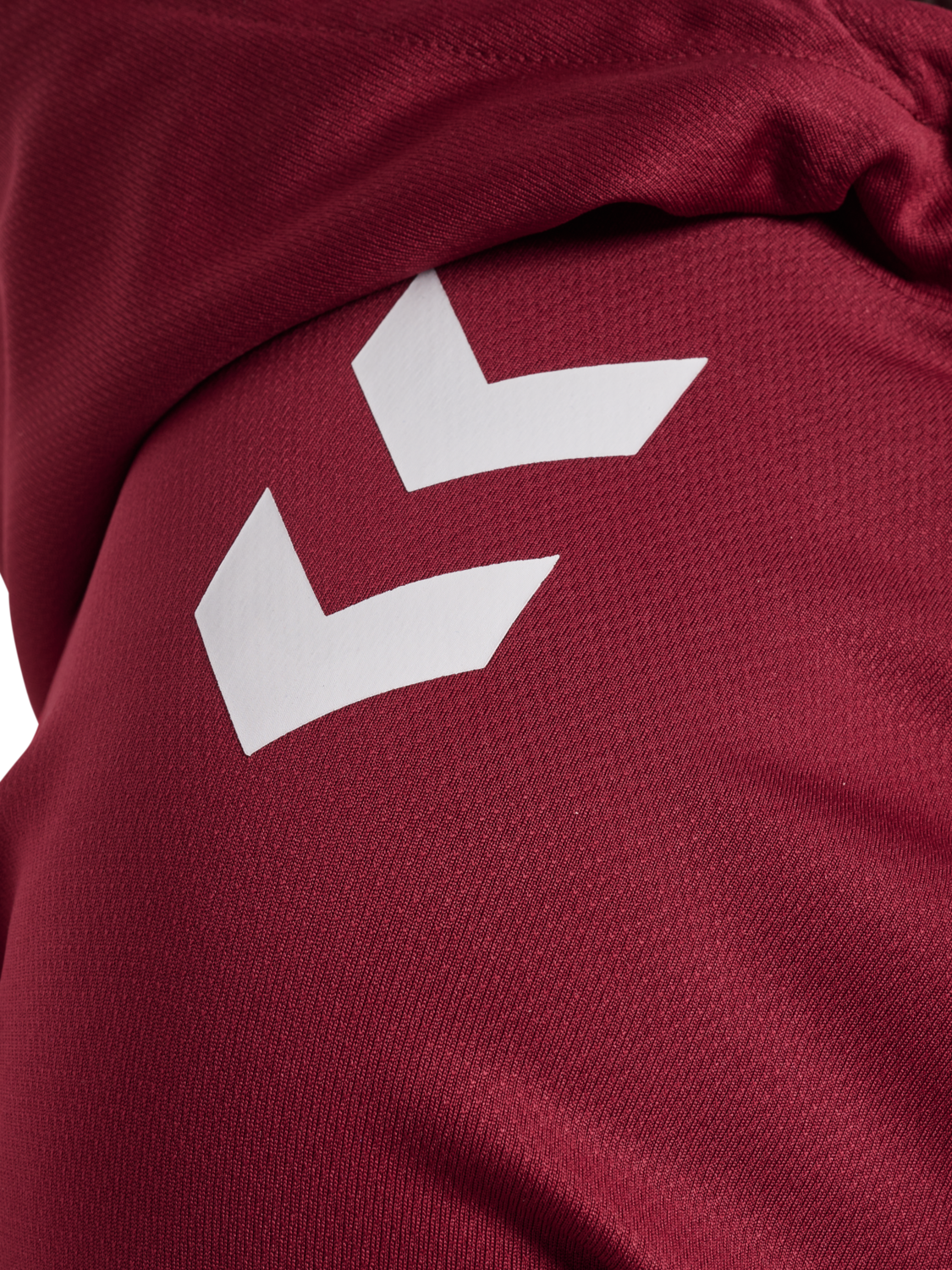 hmlLEAD 2.0 ZIP HOODIE, TRUE RED/MAROON, packshot