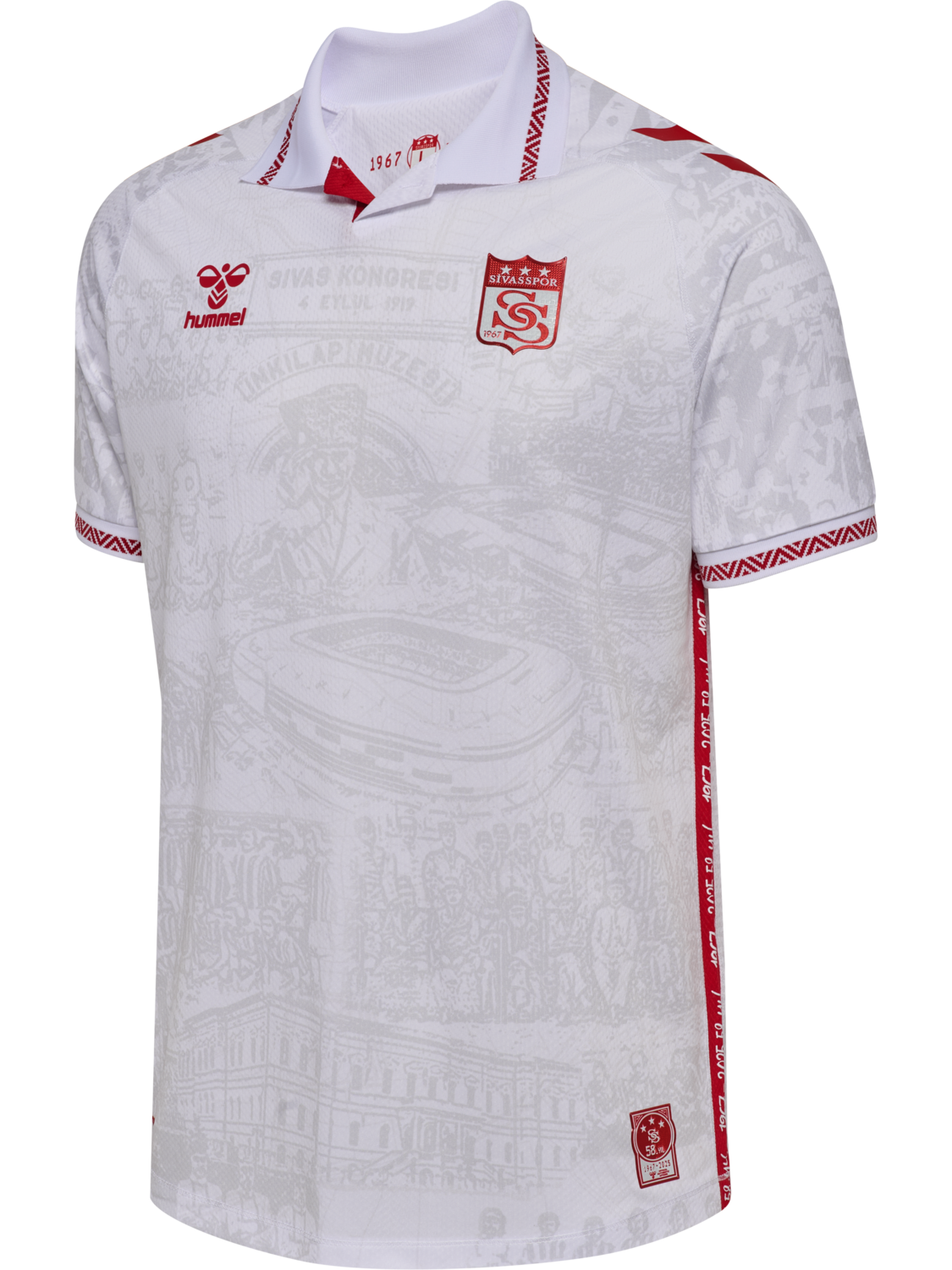 SIVASSPOR 25/26 AWAY JERSEY S/S, WHITE/TRUE RED, packshot