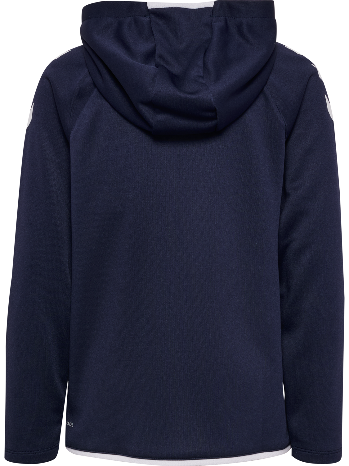 hmlCORE 2.0 ZIP HOODIE KIDS, MARINE/WHITE, packshot