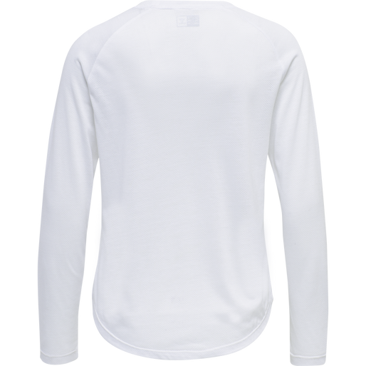 hmlMT VANJA T-SHIRT L/S, WHITE, packshot