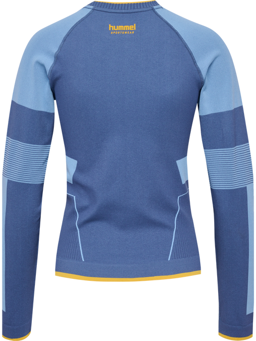 hmlSEAMLESS TEE LS, DUTCH BLUE hmlSEAMLESS TEE LS, DUTCH BLUE, packshot