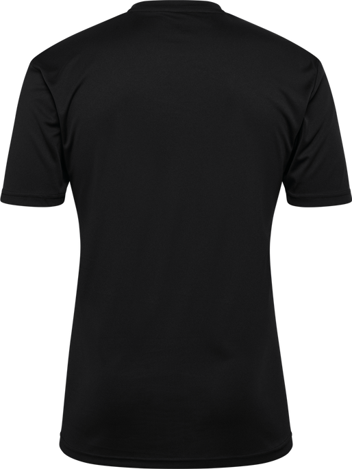 hmlLOGO JERSEY S/S, BLACK, packshot
