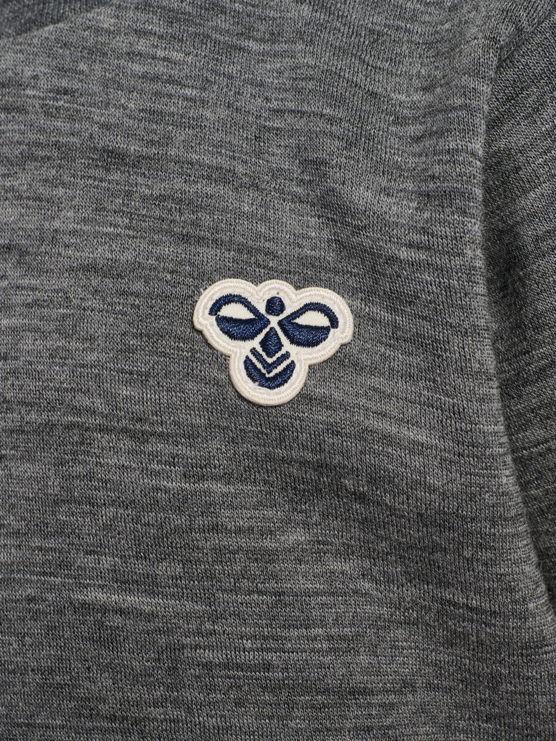 hmlMINI WOOL SWEATSHIRT BEE, DARK GREY MELANGE, packshot