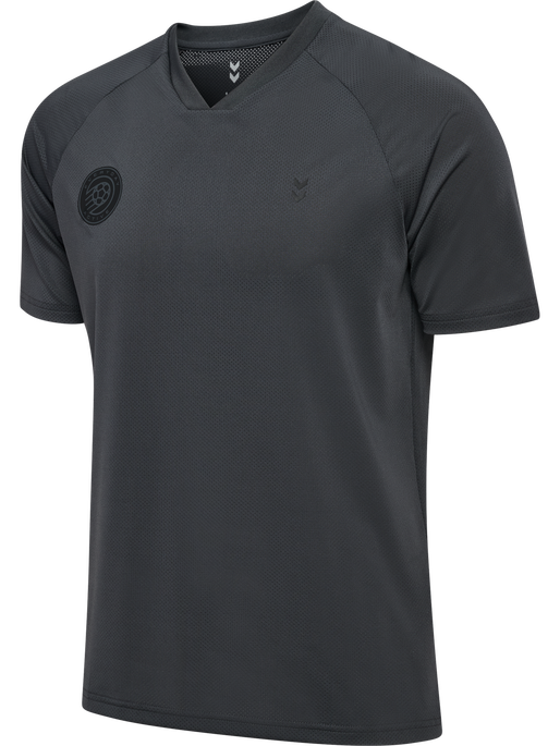 hmlPULSE MESH T-SHIRT S/S, EBONY/BLACK hmlPULSE MESH T-SHIRT S/S, EBONY/BLACK, packshot