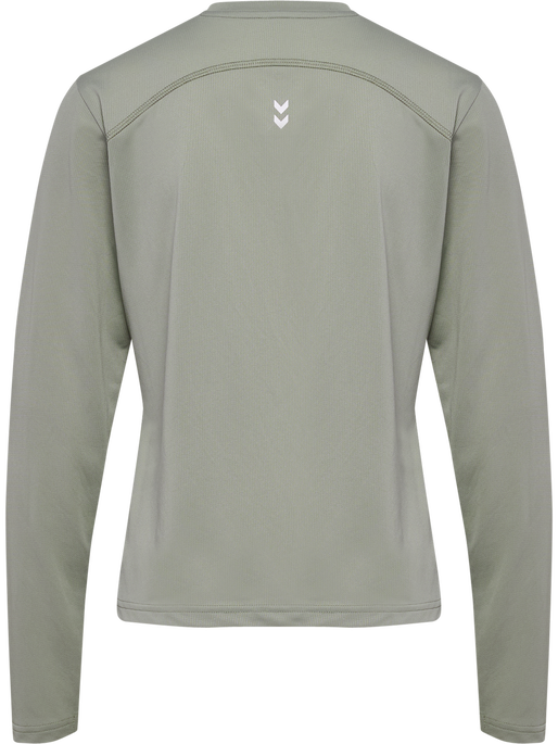 hmlPULSE WORKOUT W T-SHIRT L/S, SEAGRASS, packshot