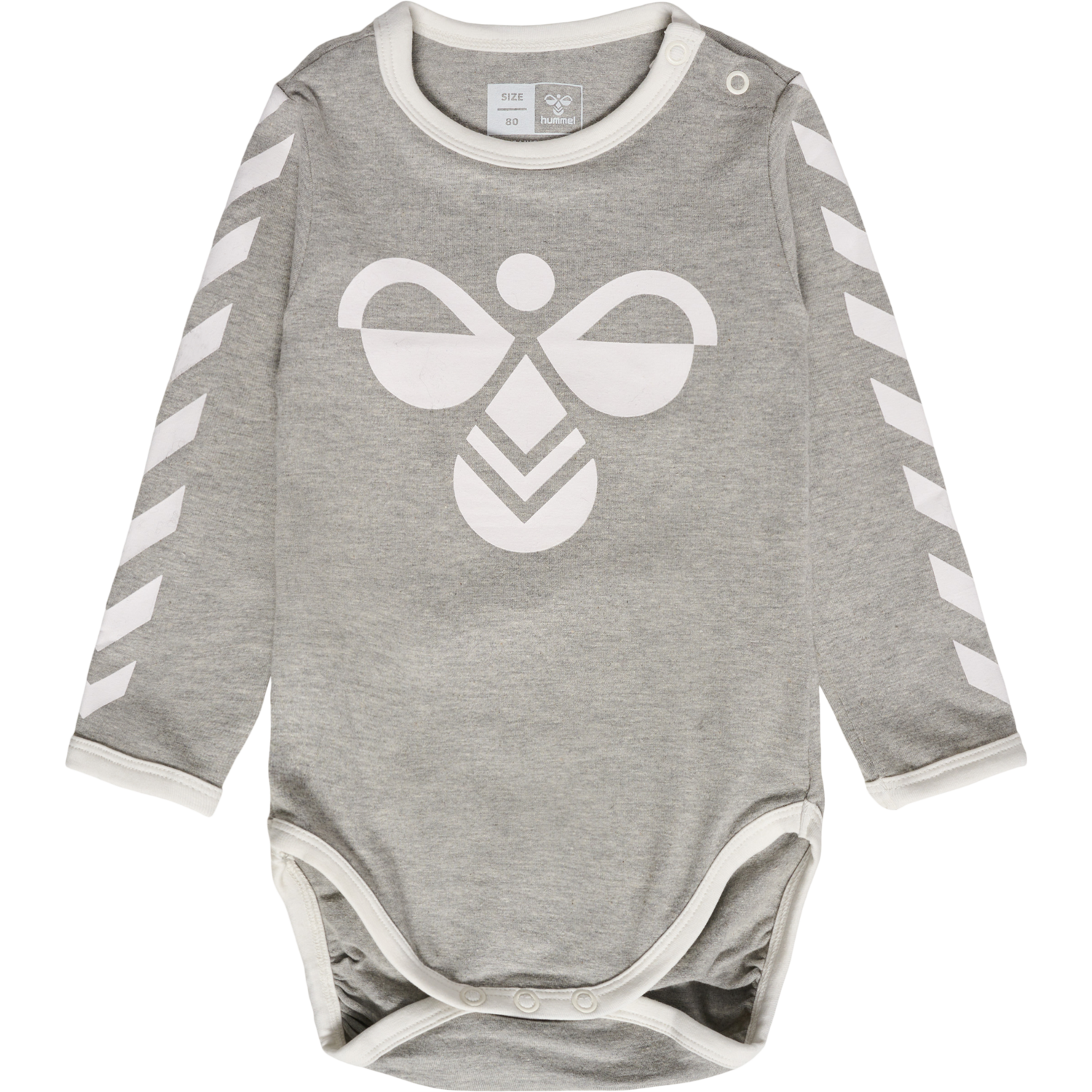 hmlFLIPPER LS BODYSTOCKING, GREY MELANGE, packshot