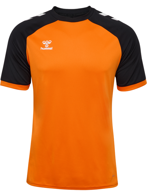 hmlMATCH LEAGUE JERSEY S/S, ORANGE TIGER/BLACK, packshot