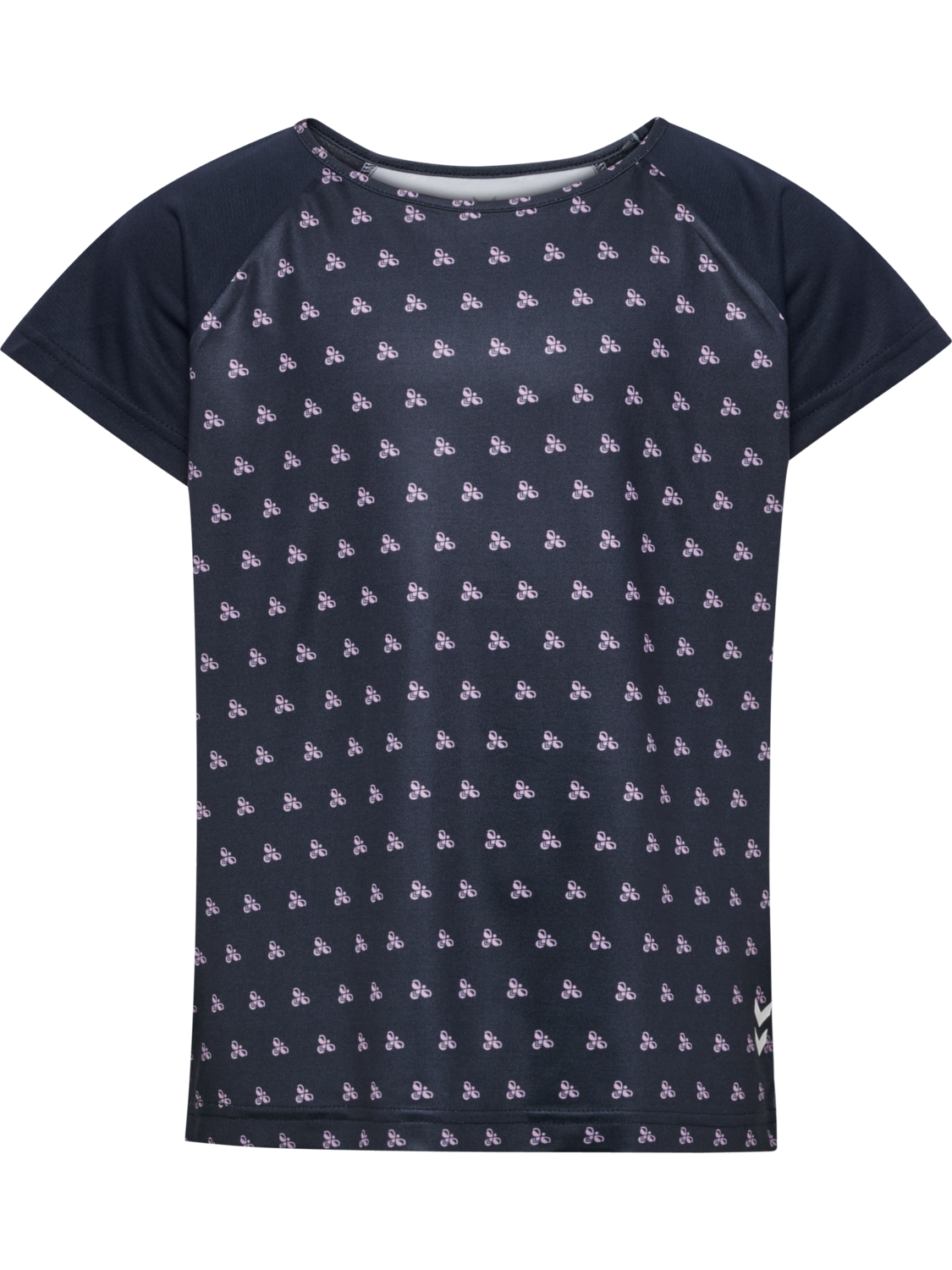 hmlJR MIX T-SHIRT S/S, BLACK IRIS, packshot