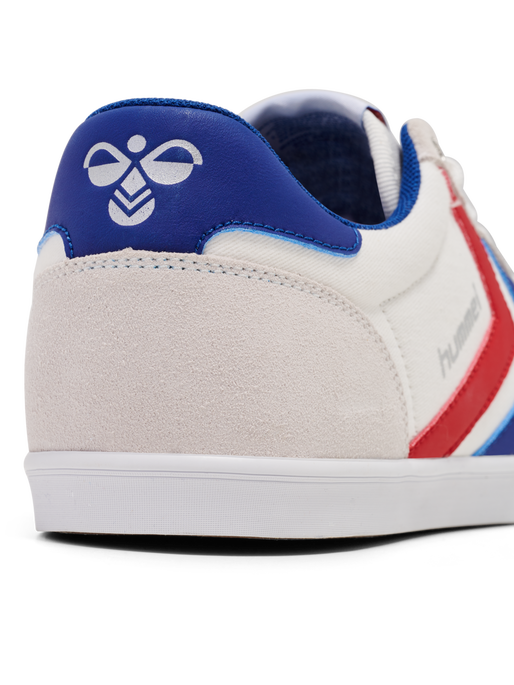 HUMMEL SLIMMER STADIL LOW, WHITE/BLUE/RED/GUM HUMMEL SLIMMER STADIL LOW, WHITE/BLUE/RED/GUM, packshot