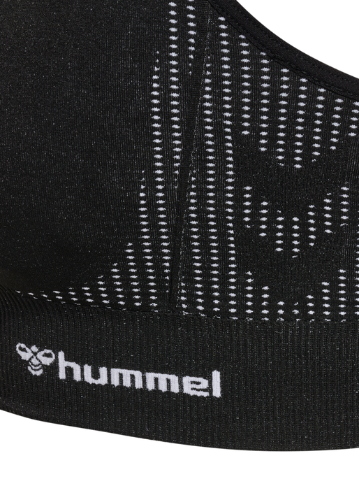 hmlMT SHAPING SEAMLESS PADDED BRA, BLACK hmlMT SHAPING SEAMLESS PADDED BRA, BLACK, packshot