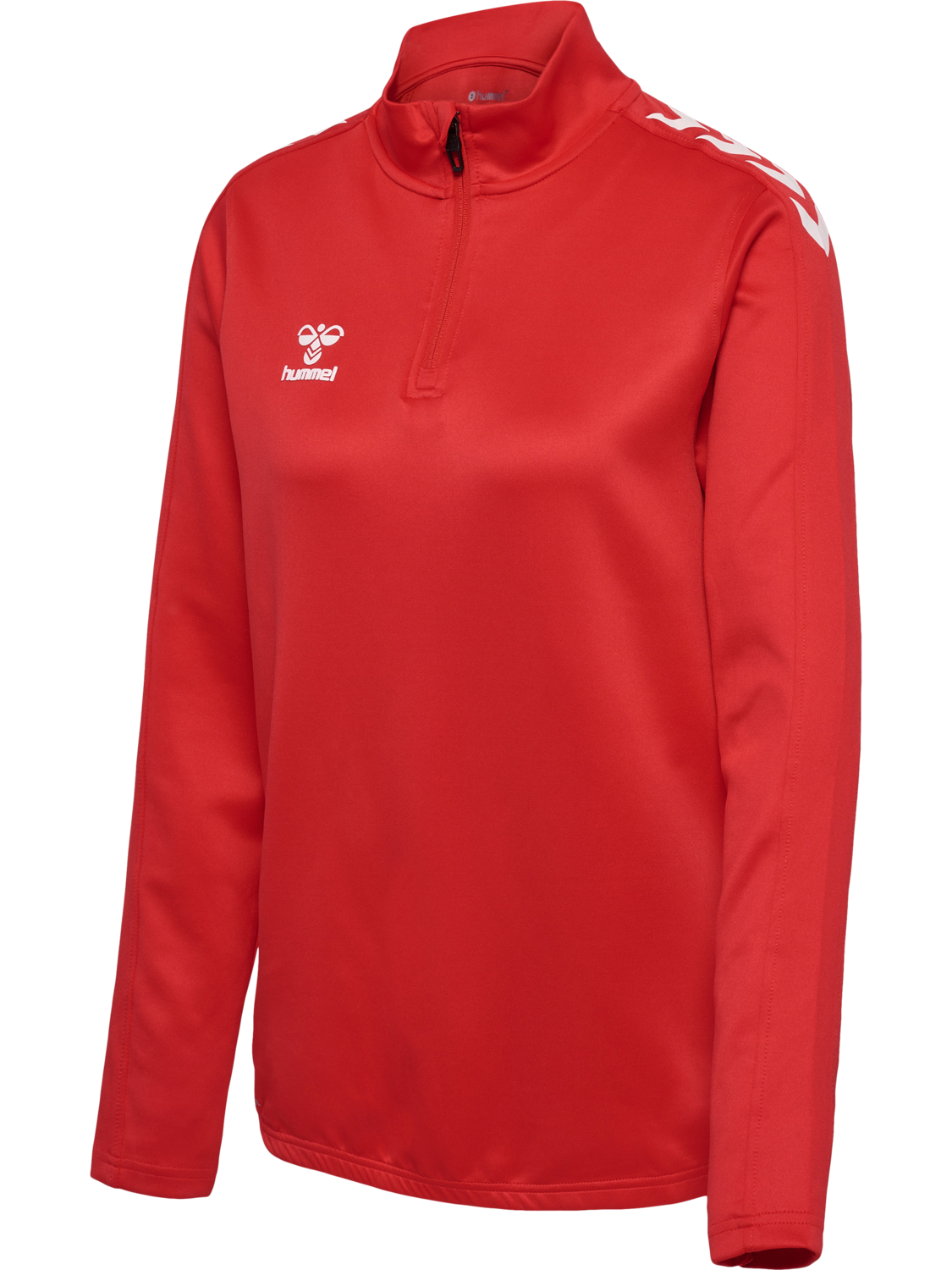 hmlCORE XK HALF ZIP SWEAT WOMAN, TRUE RED, packshot