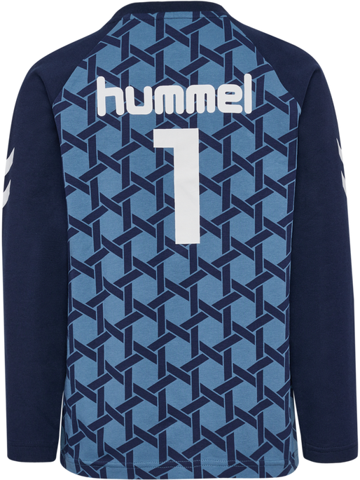 hmlPS T-SHIRT L/S, CAPTAIN'S BLUE, packshot