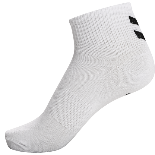 hmlCHEVRON 6-PACK  MID CUT SOCKS, WHITE/WHITE, packshot