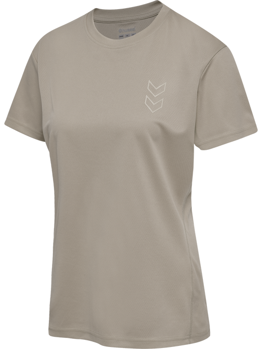 hmlACTIVE PL JERSEY S/S WOMAN, CHATEAU GRAY, packshot