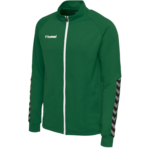 hmlAUTHENTIC POLY ZIP JACKET, EVERGREEN, packshot