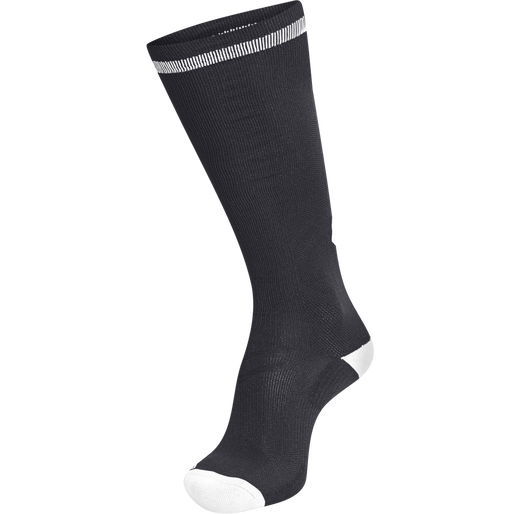 ELITE INDOOR SOCK HIGH, BLACK, packshot