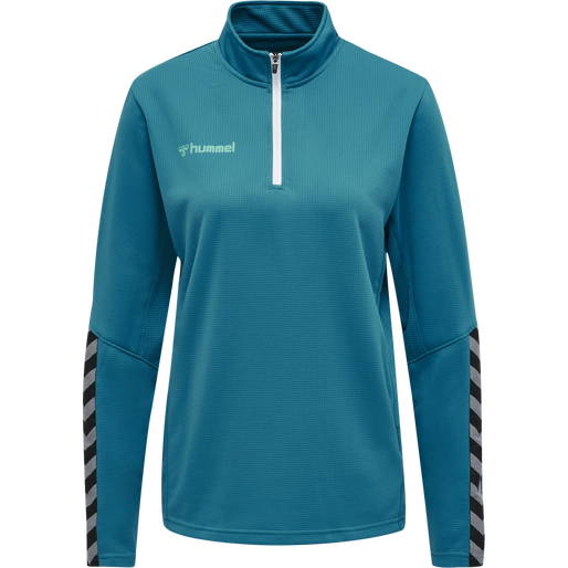 hmlAUTHENTIC HALF ZIP SWEATSHIRT WO, CELESTIAL, packshot