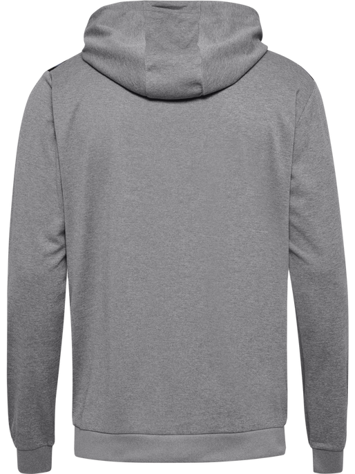 hmlAUTHENTIC PL ZIP HOODIE, GREY MELANGE, packshot