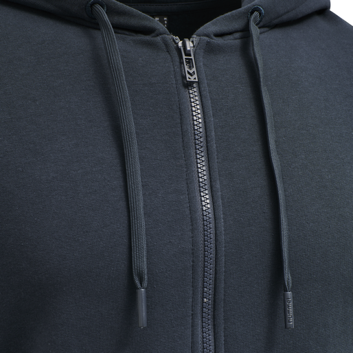 hmlLEGACY ZIP HOODIE PLUS, BLUE NIGHTS, packshot