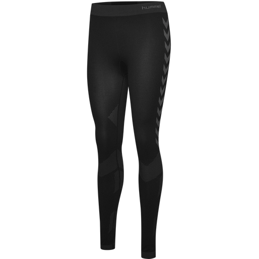 HUMMEL FIRST SEAMLESS TIGHTS WOMAN, BLACK HUMMEL FIRST SEAMLESS TIGHTS WOMAN, BLACK, packshot
