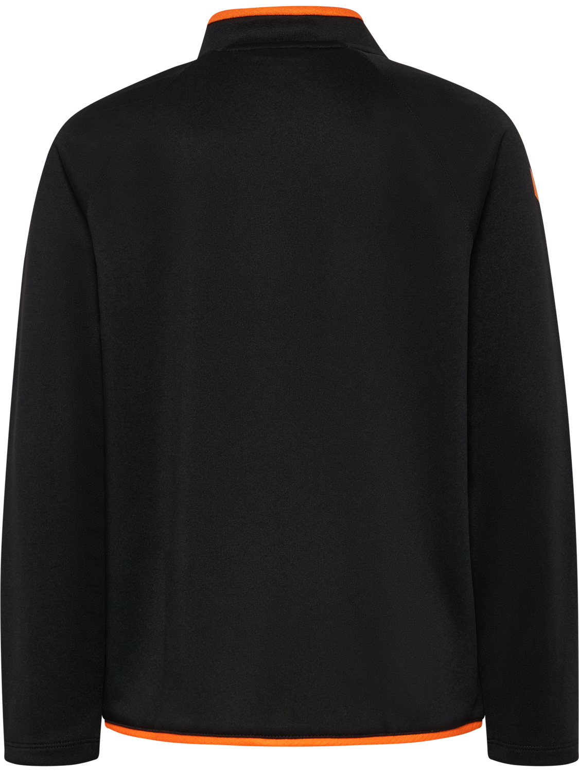 hmlCORE 2.0 HALF ZIP KIDS, BLACK/ORANGE TIGER, packshot
