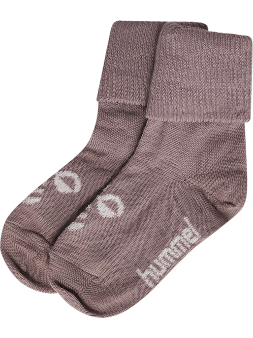 hmlMINI WOOL SOCKS, TWILIGHT MAUVE hmlMINI WOOL SOCKS, TWILIGHT MAUVE, packshot