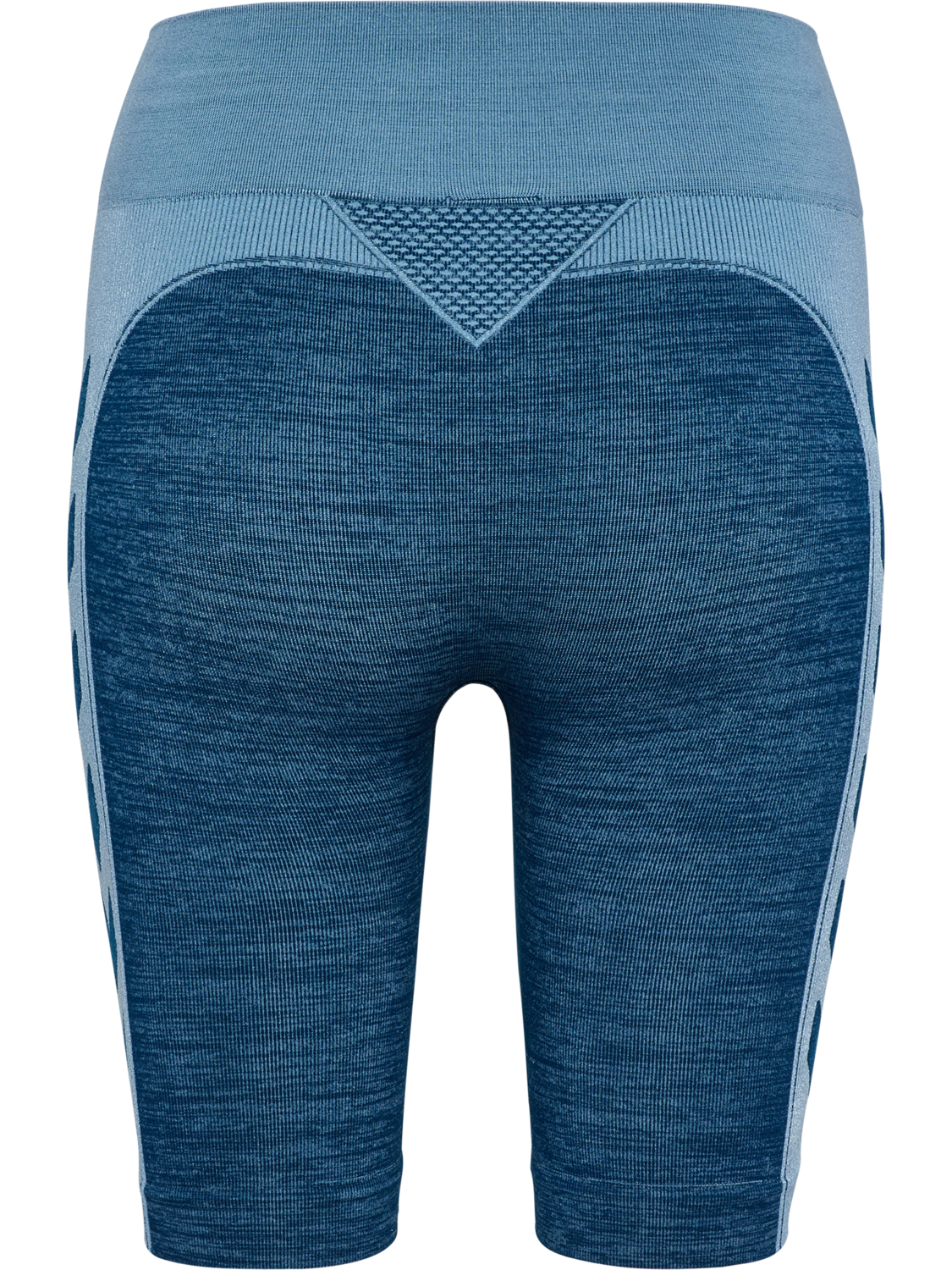 hmlCLEA SEAMLESS CYCLING SHORTS, NAVY PEONY/FADED DENIM, packshot