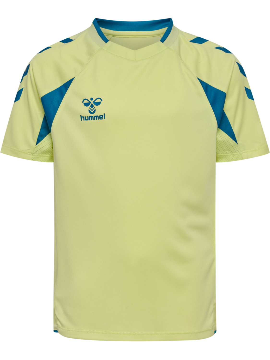 hmlCORE 2.0 JERSEY S/S KIDS, PALE LIME YELLOW/CELESTIAL, packshot