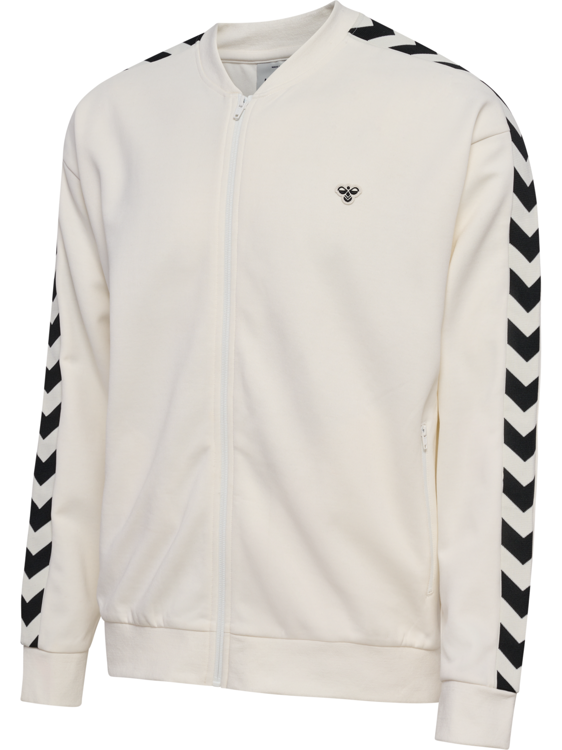 hmlARCHIVE REGULAR POLY ZIP JACKET, BLANC DE BLANC, packshot