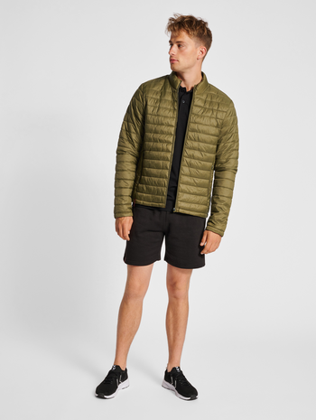 hmlRED QUILTED JACKET, DARK OLIVE, model