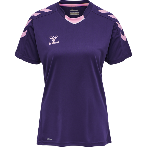 hmlCORE XK POLY JERSEY S/S WOMAN, ACAI hmlCORE XK POLY JERSEY S/S WOMAN, ACAI, packshot