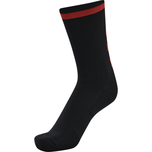 ELITE INDOOR SOCK LOW PA, BLACK/CHERRY TOMATO ELITE INDOOR SOCK LOW PA, BLACK/CHERRY TOMATO, packshot