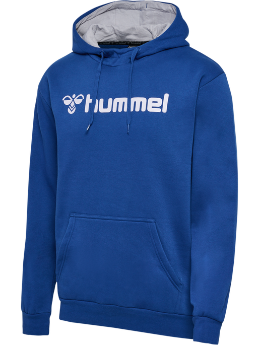 hmlMOVER COTTON HOODIE, TRUE BLUE, packshot