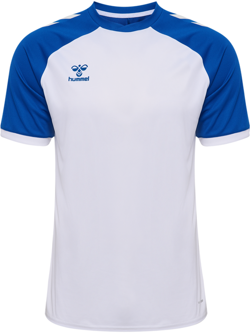 hmlMATCH LEAGUE JERSEY S/S, WHITE/TRUE BLUE, packshot